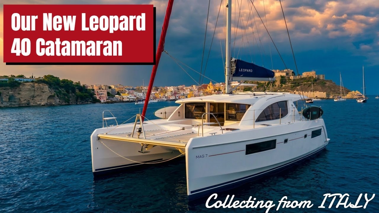 Collecting our new 'Leopard 40' Catamaran from Italy 'EP 1'
