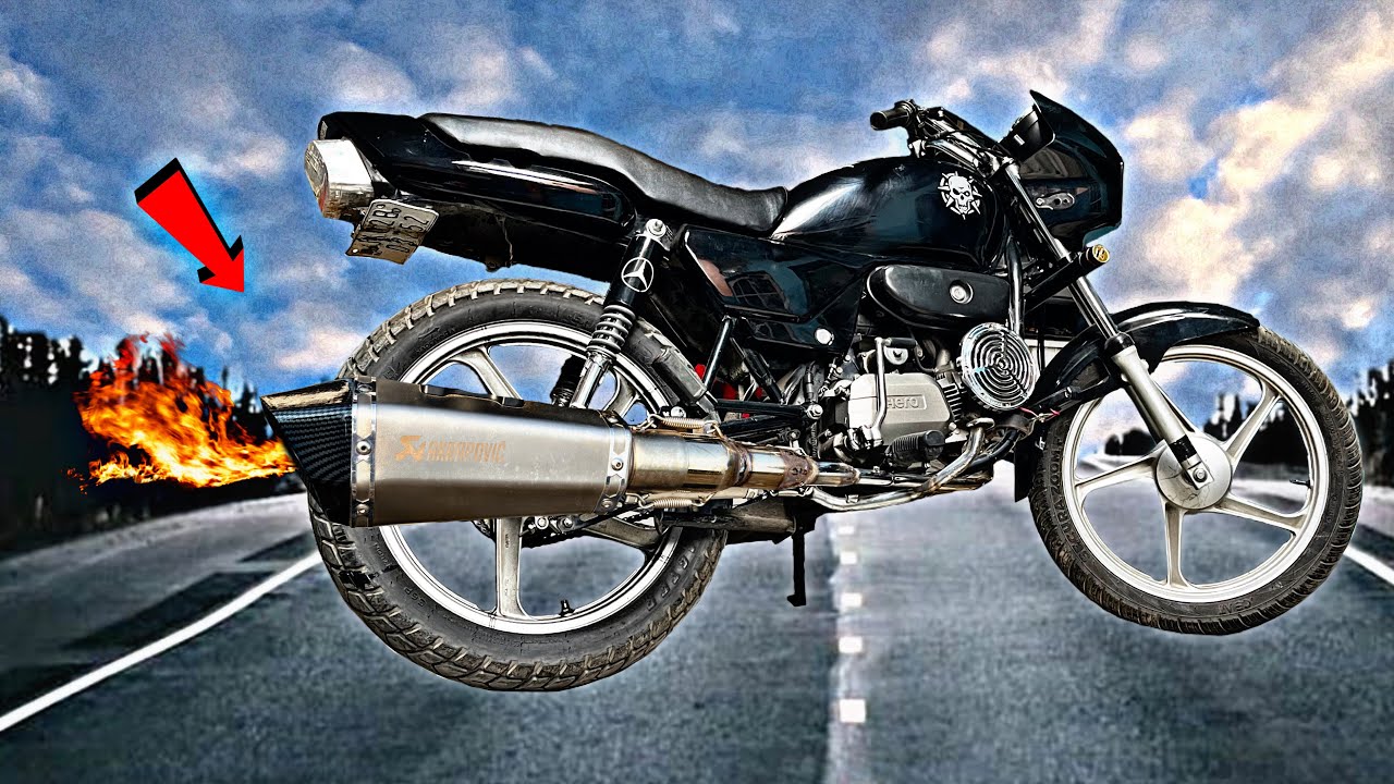 Splendor Modified Akrapovic Exhaust Full Review | Yogesh 01