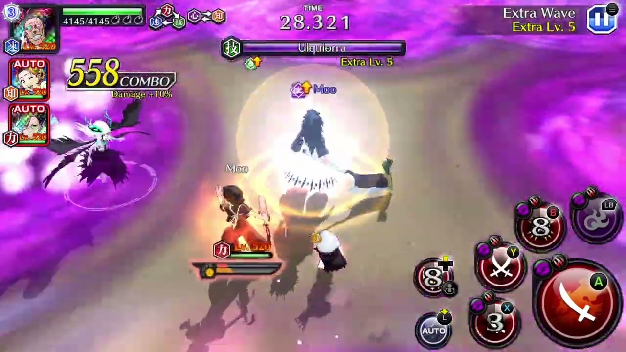 Bleach: Brave Souls Nightmare Guild Quest: Improving my Ranged Espada GQ Extra Wave 6!