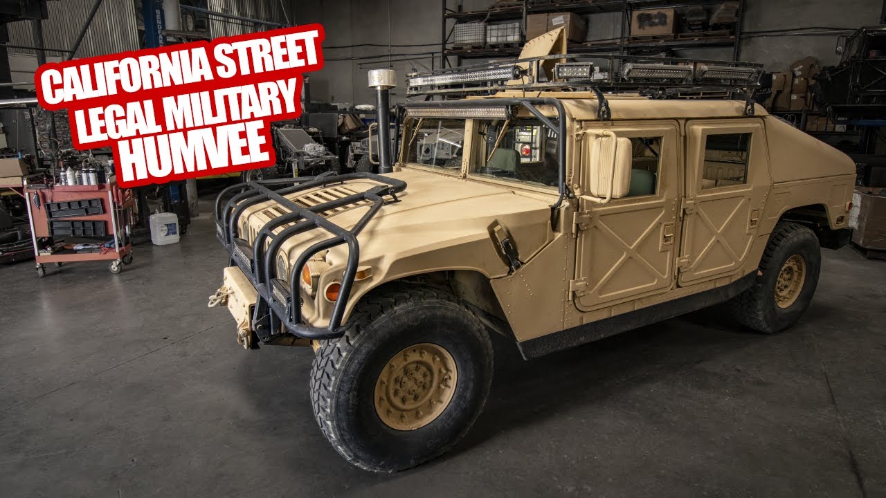 CALIFORNIA STREET LEGAL MILITARY HUMVEE! 😳