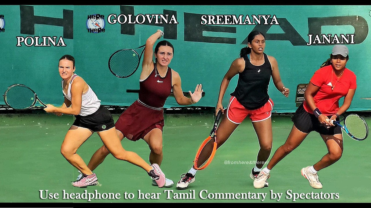 Sreemanya-Janani vs Polina-Maria, ITF W35, Women's Doubles, First Round #womentennis #tennisgirls