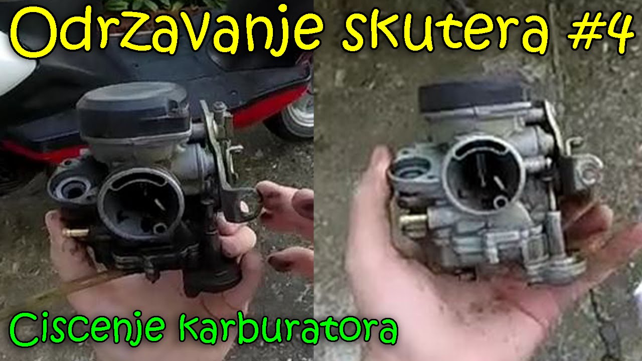 Kako ocistiti karburator na 4t skuteru