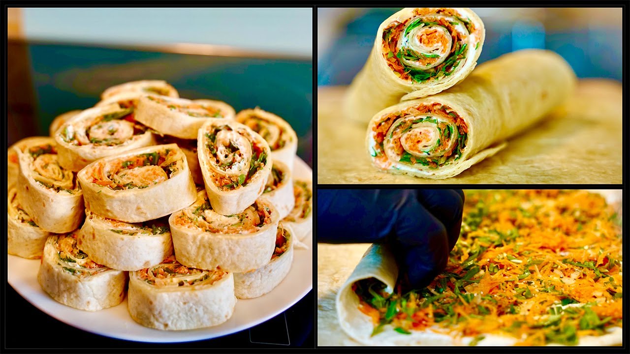 Das Fingerfoodrezept (Ganz einfach) das jeden umhaut, Rucola Wraps von denen man nicht genug bekommt