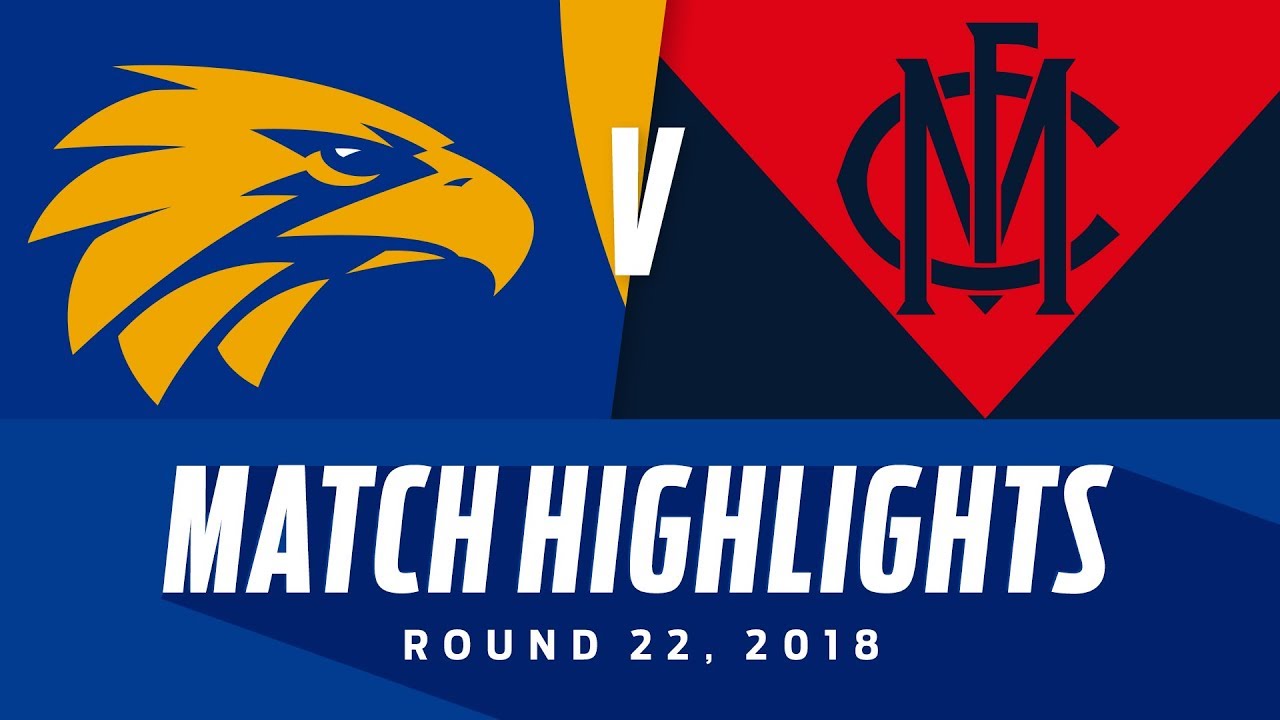 West Coast v Melbourne Highlights | Round 22, 2018 | AFL
