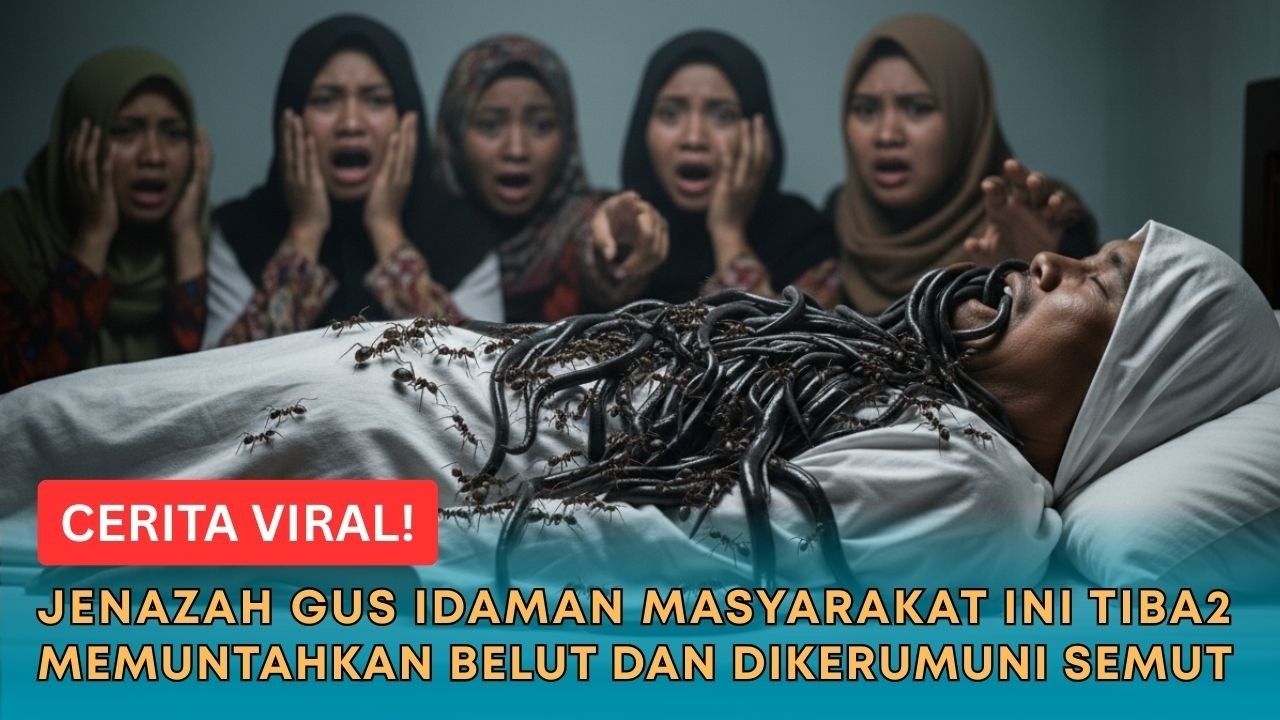 CERITA VIRAL! Jenazah Gus Idaman Masyarakat Ini Tiba2 Memuntahkan Belut dan Dikerumuni Ribuan Semut!