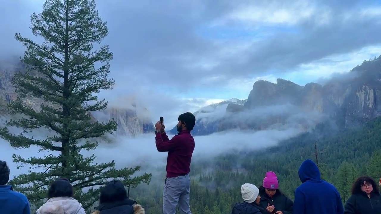 Tunnel View in Yosemite National Park December 2024