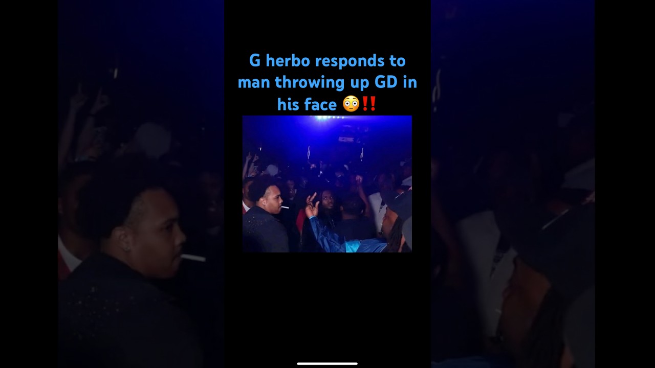 G Herbo отвечает мужчине, который вырвал ему в лицо GD 😳‼️ #gherbo #trending #viral #viralvideo #...