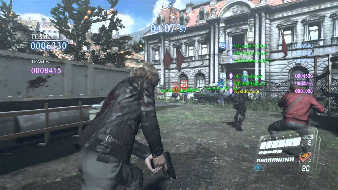 Resident Evil 6: Survivors mode matches 99-103