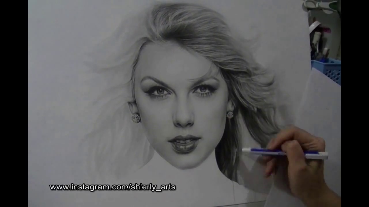 My Realism Portrait Drawing of TAYLOR SWIFT (Oct 2017)
