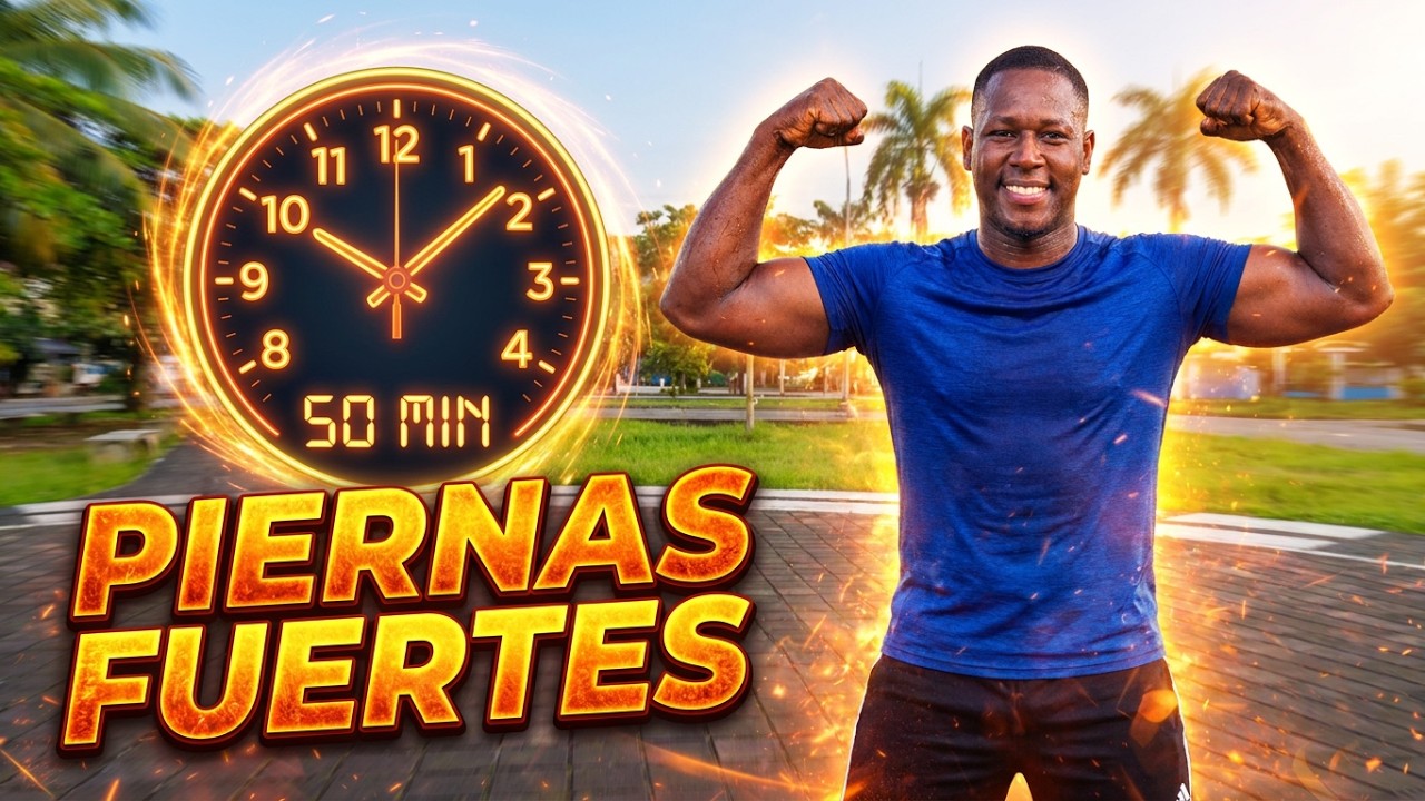 QUEMA GRASA Y TONIFICA PIERNAS 🔥💪CARDIO +PIERNA 50 MINUTOS. 