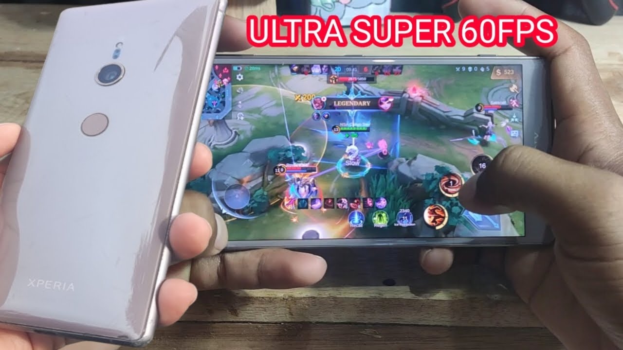 SONY XPERIA XZ2 MOBILE LEGENDS TEST - PERFORMA TOP GRAFIS ULTRA FRAME SUPER 60FPS