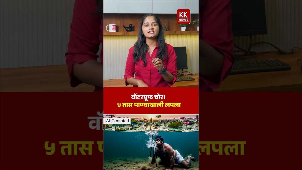 वॉटरप्रूफ चोर! ५ तास पाण्याखाली लपला #viral #breakingnews #kolhapur
