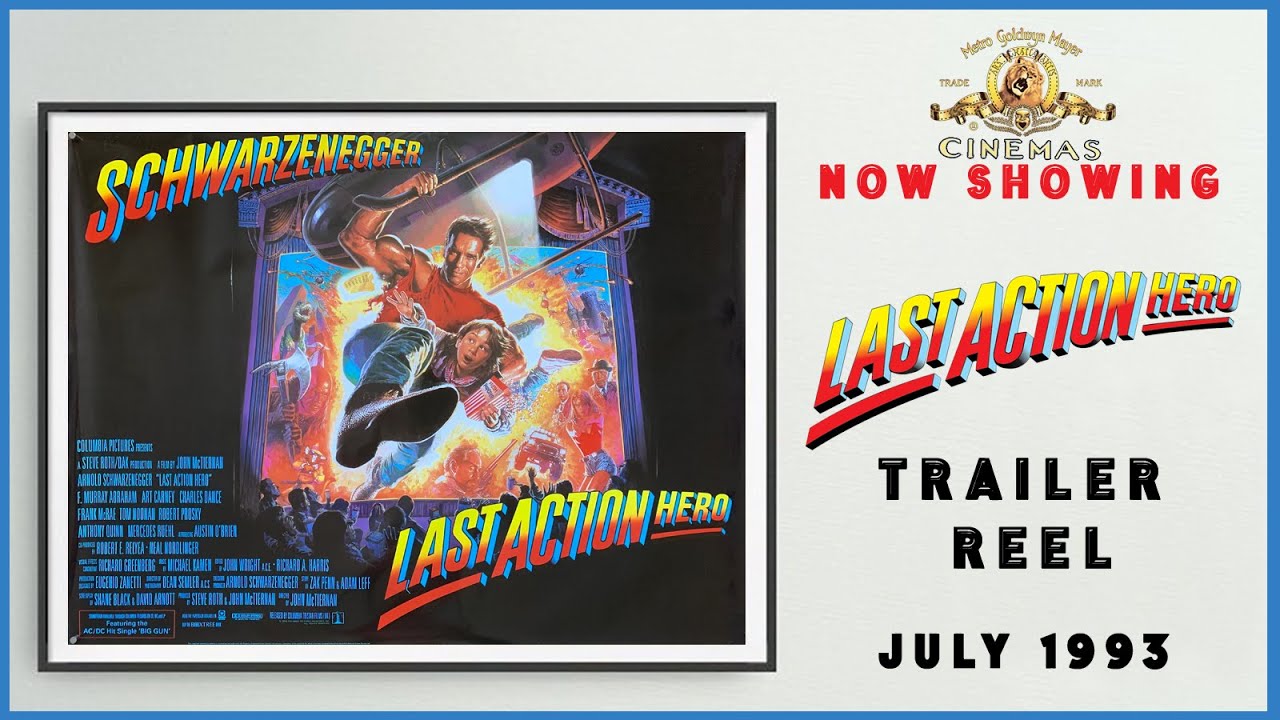 LAST ACTION HERO (July 1993 MGM Cinema Trailer Reel) -- Home Cinema