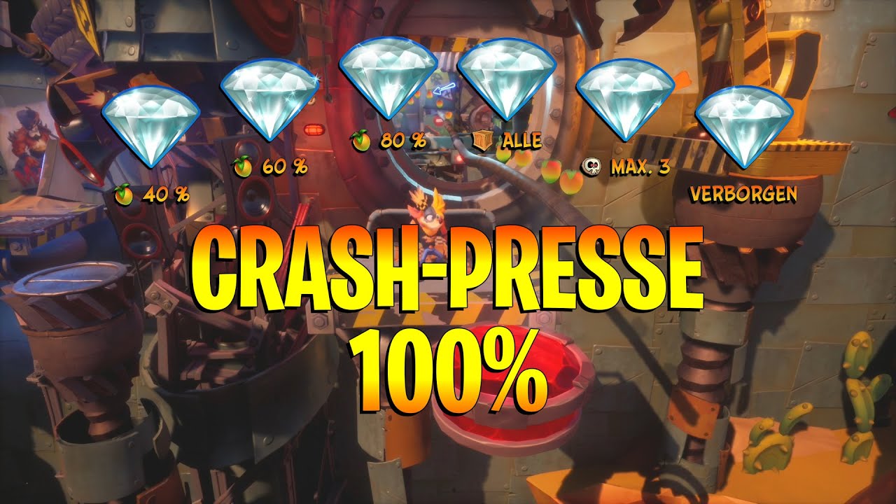 Crash Bandicoot 4 - Crash-Presse 100% - Alle Kisten und Edelsteine