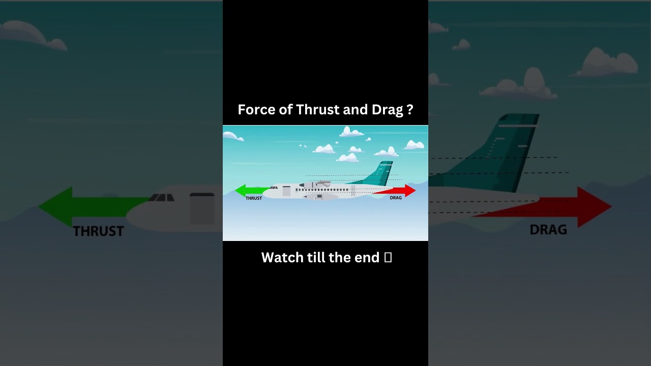 Сила тяги и сопротивления? Смотрите до конца 👉✈🤯 #авиационныешорты #авиация #авиационнаяшкола