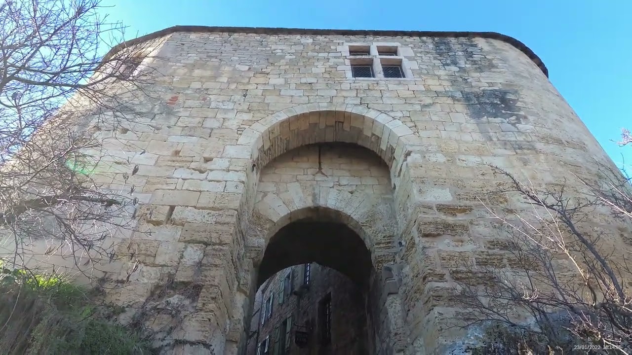 [4K] Walking in Cordes-sur-Ciel, Tarn, FRANCE