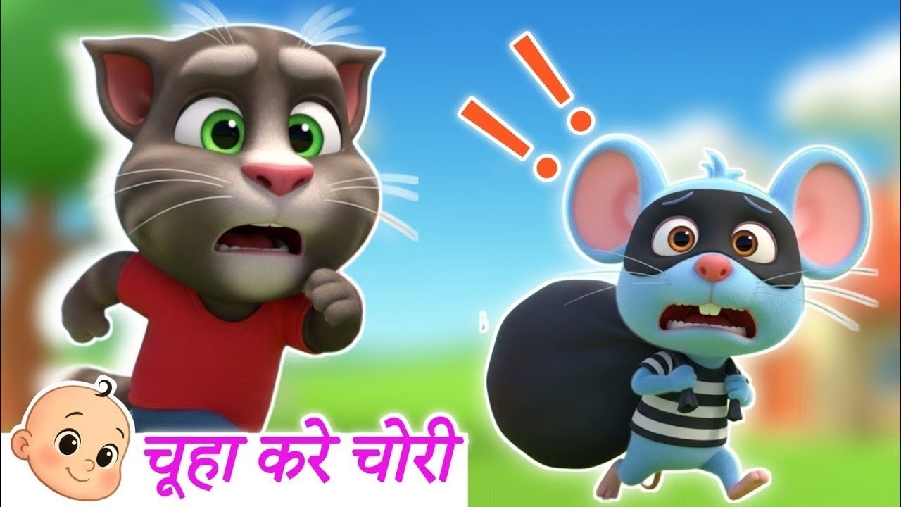 चूहा करे चोरी 🐭🧀 | Chuha Kare Chori | Kids Animated Hindi Song 🎶✨