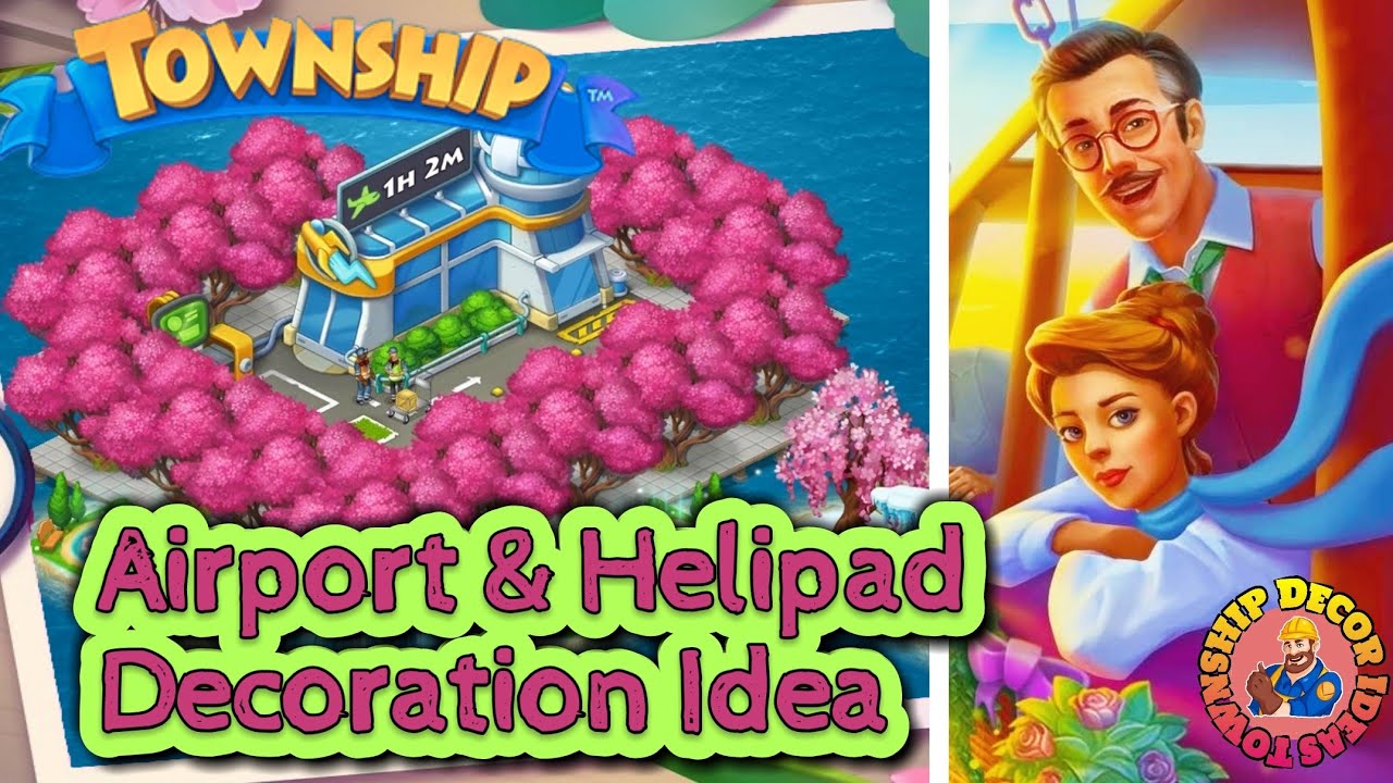 Airport & Helipad Decoration Idea || Township || ✈️
