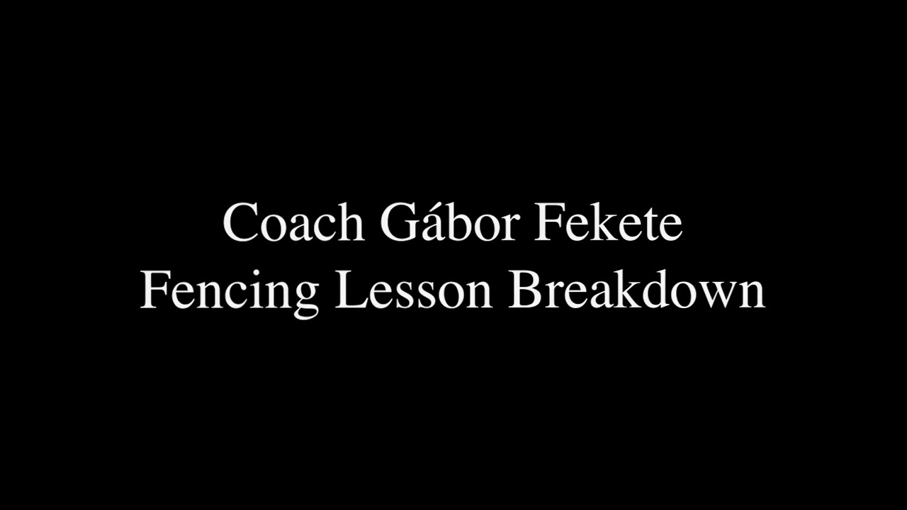 Foil fencing lesson with William Kelly
