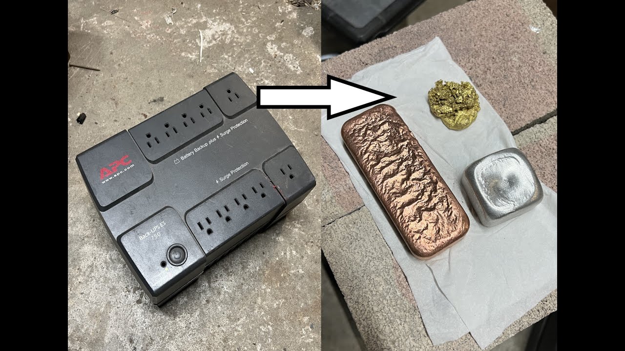 Backup Power Metal Down - Trash to Treasure - ASMR Metal Melting - Copper, Aluminum and Brass
