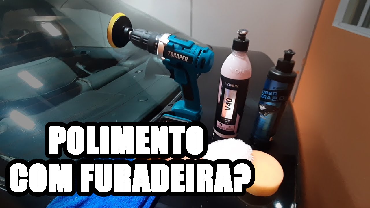 POLIMENTO com FURADEIRA da certo? Restauração de pintura HONDA CIVIC.
