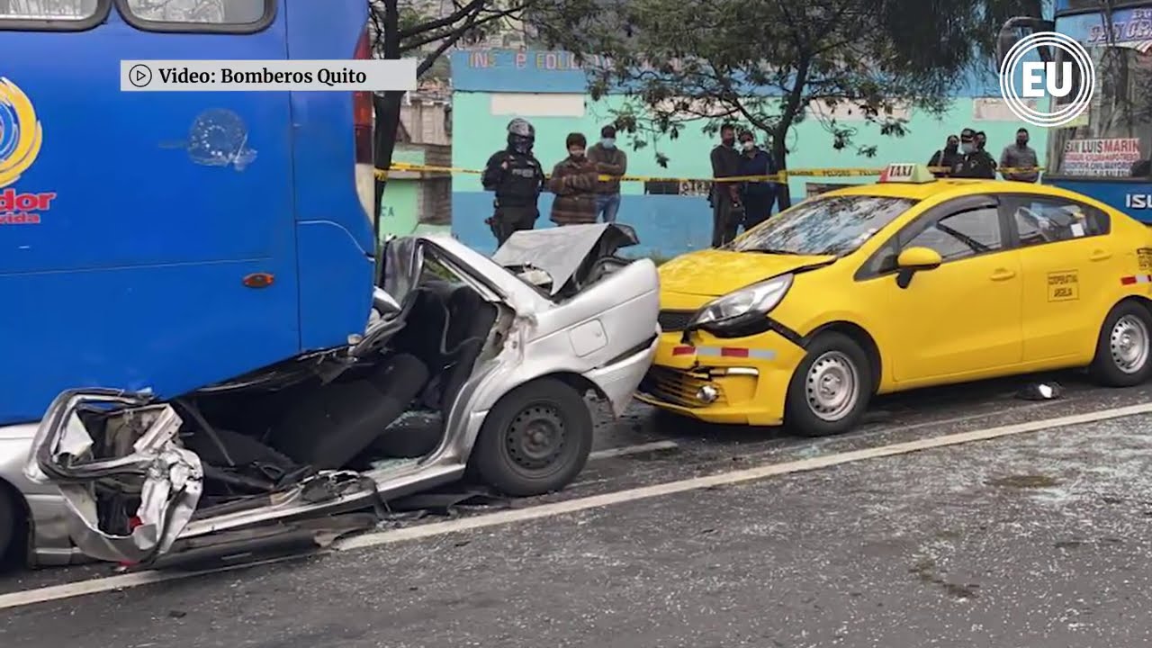 Choque múltiple provoca cierre vial al sur de Quito