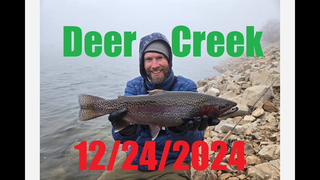 Fly fishing Deer Creek reservoir on Christmas eve.  12/24/2024