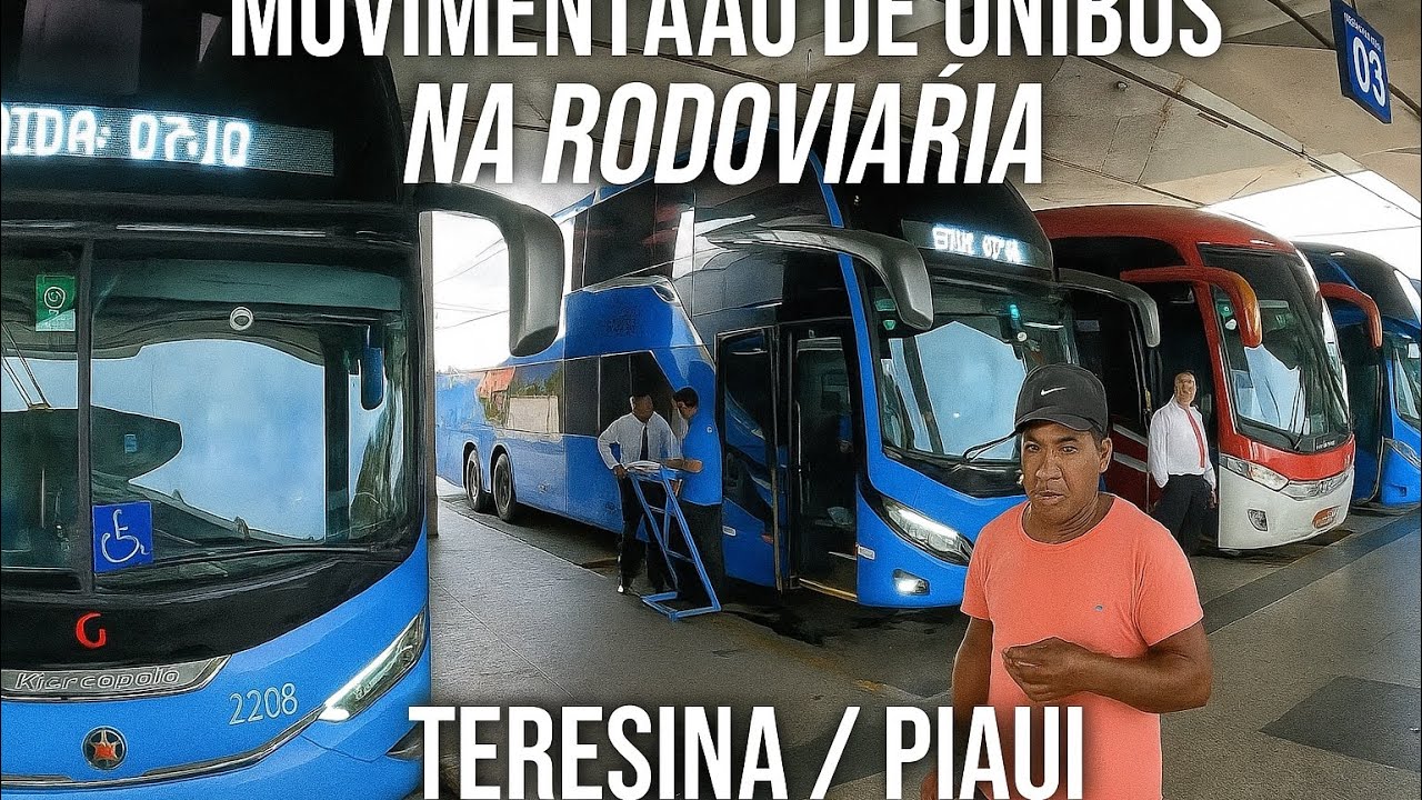 Movimentação na Rodoviária de Teresina – Entrada e Saída de Ônibus na Capital do Piauí