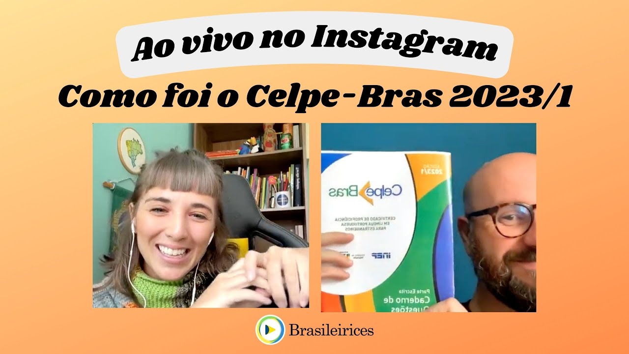 CELPE-BRAS 2023/1 | Live no Instagram sobre o exame