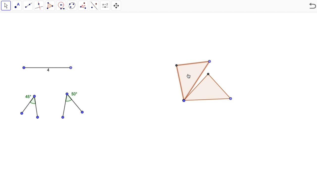 Géométrie revisitée : cas d'égalité des triangles.