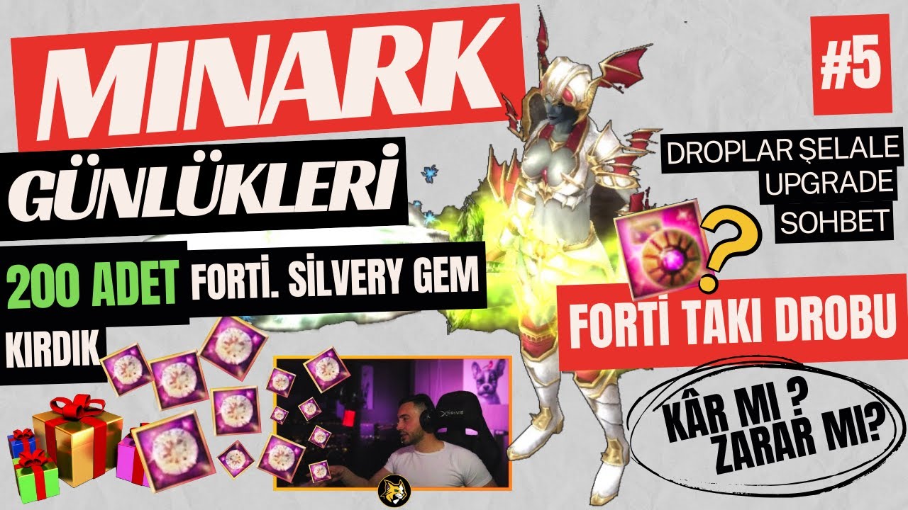 Minark Günlükleri #5 | 200x Fortified Silvery Gem | Drop Cenneti & Upgrade | Knight Online