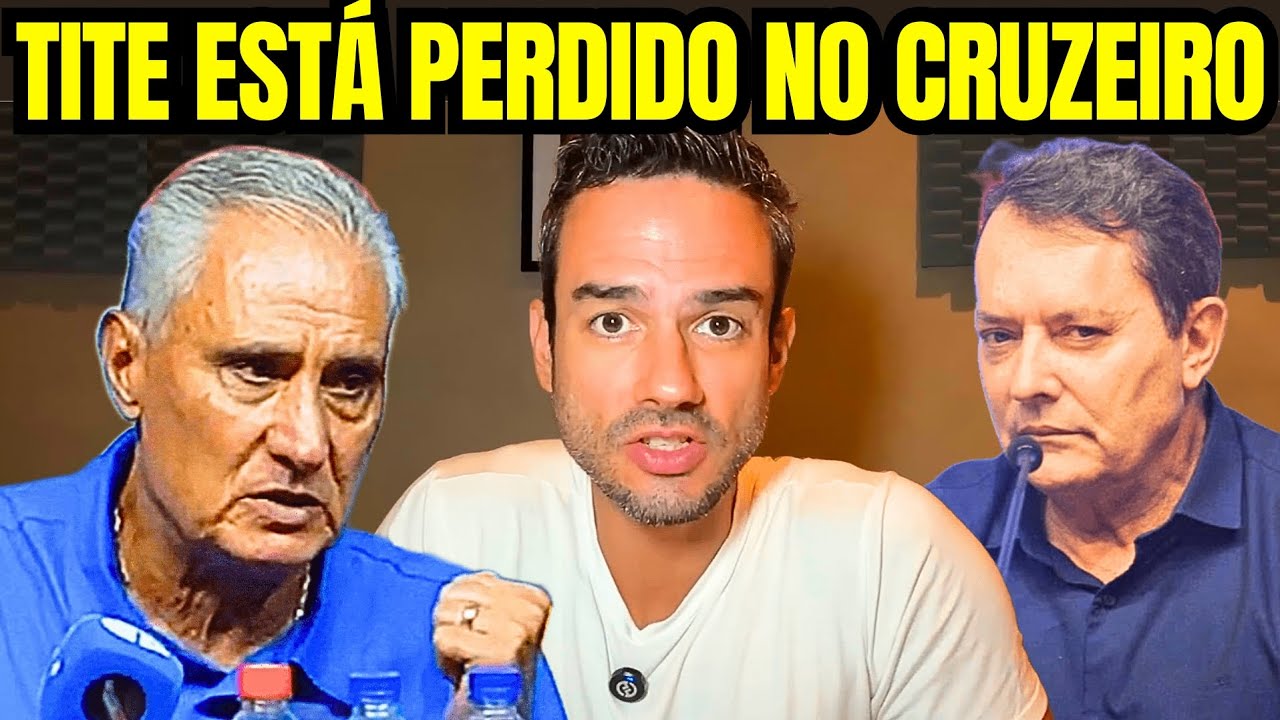 TITE ESTÁ PERDIDO E A CADA DIA SÓ PIORA O CRUZEIRO DIZ JORNALISTA 