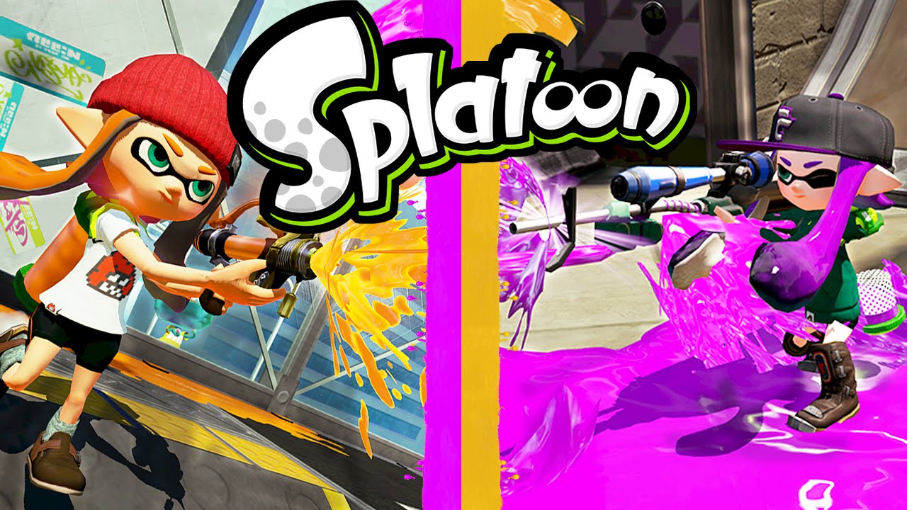 Splatoon Wii U Neo Splash-O-Matic! New Weapons E-Liter 3K Scope Charger Online Gameplay HD PART 29