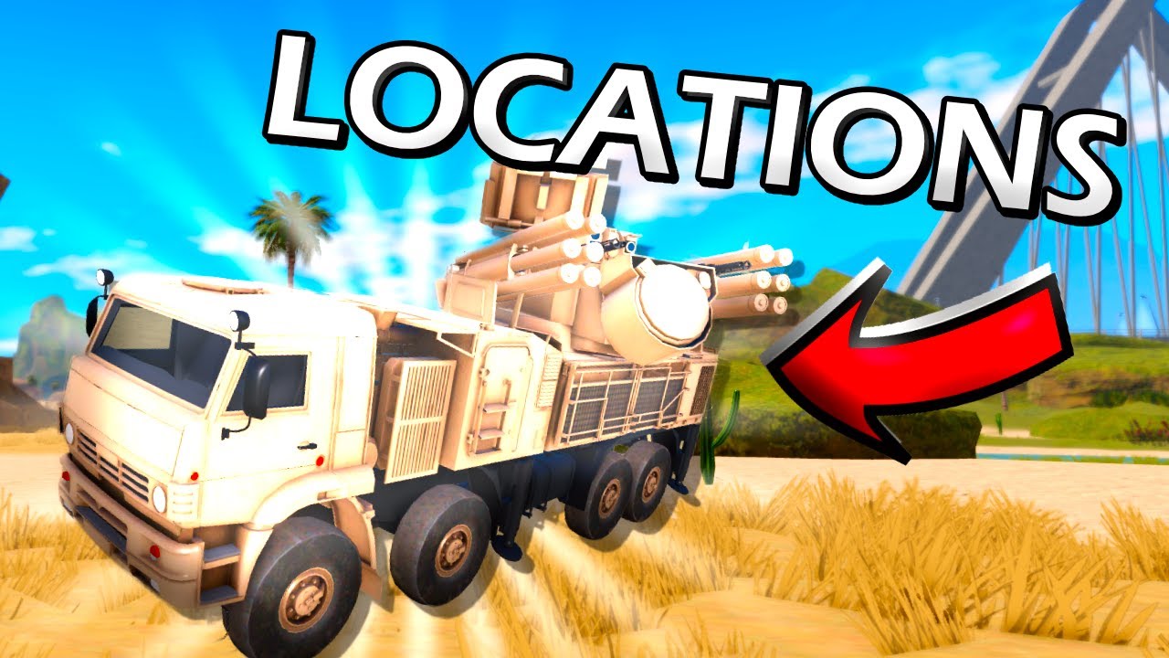 All Pantsir S1 Part Locations in War Tycoon