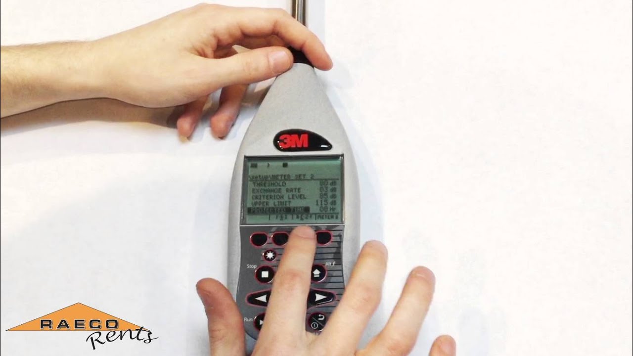 RAECO Rents: How to Set Up a SoundPro Sound Level Meter for Community Noise Studies