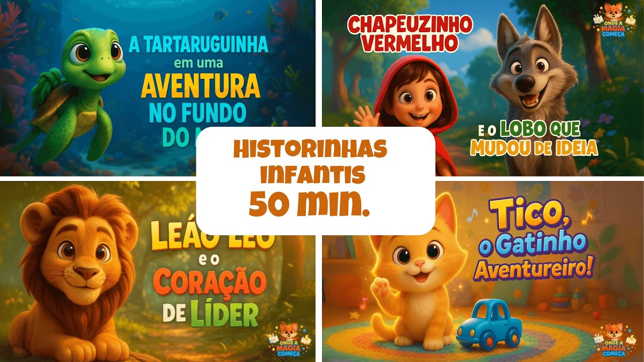 Histórias Infantis +50 Min #historiainfantil  #historinhasparadormir