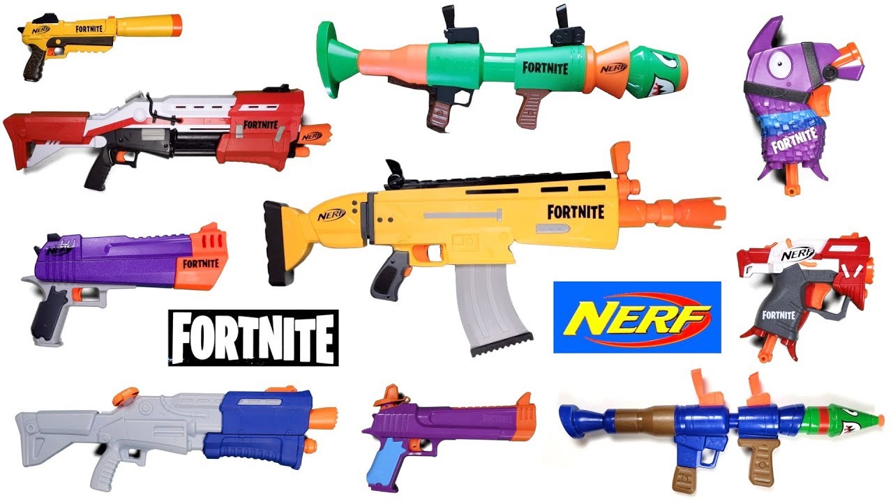 Наш арсенал Nerf Fortnite