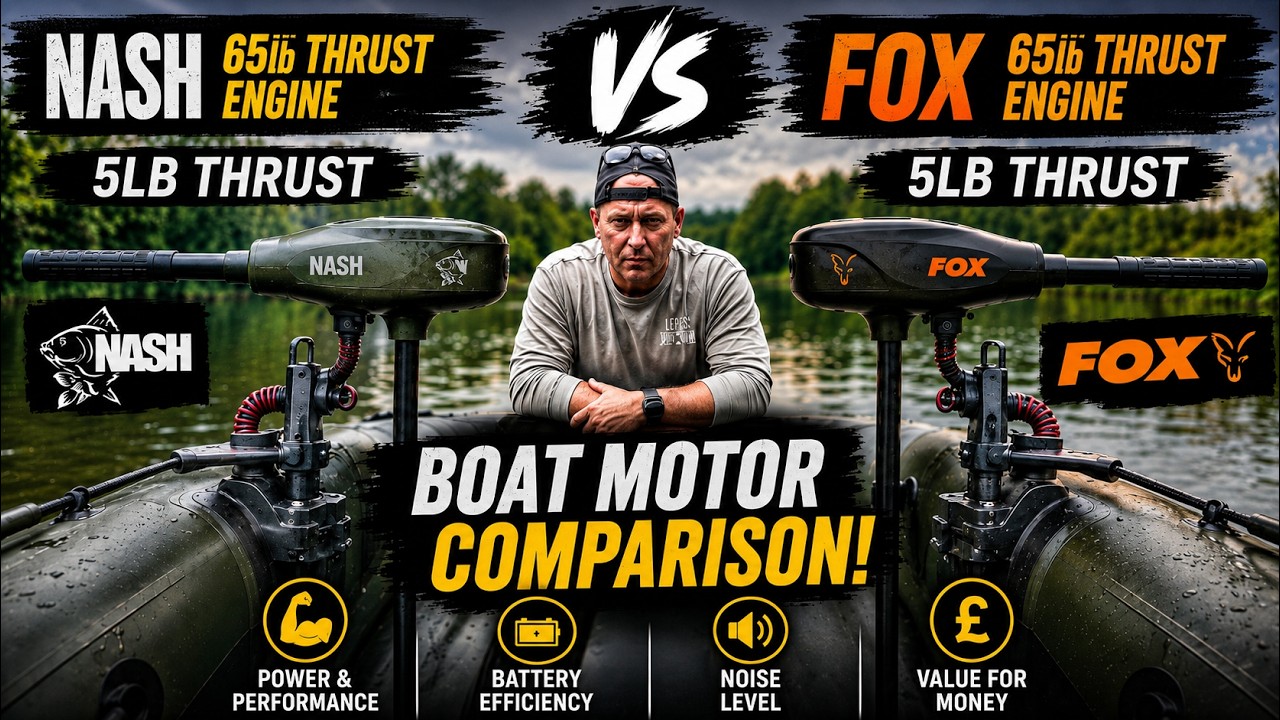 Fox vs Nash Electric boat Motors – My First carp fishing public lake experience