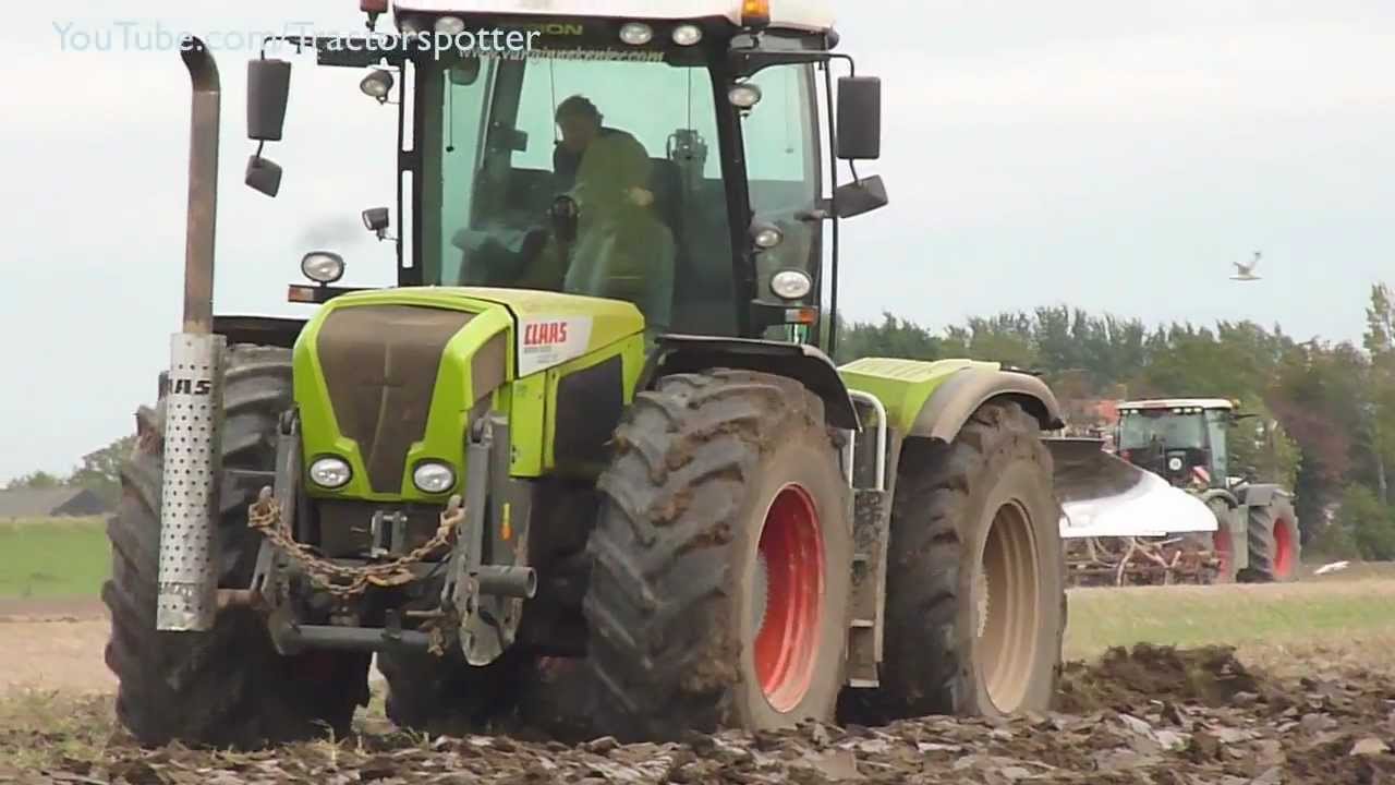 Ploegen & zaaien met 2x Claas Xerion 3300 & Fendt 924 - Gebr van Ginneken