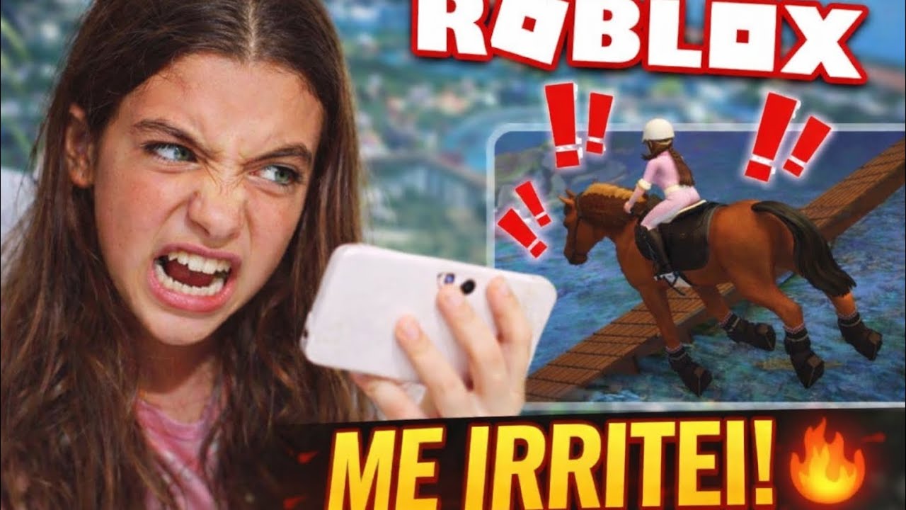 JOGUEI EQUITAÇÃO PERIGOSSA NO ROBLOX E ME INRRITEI