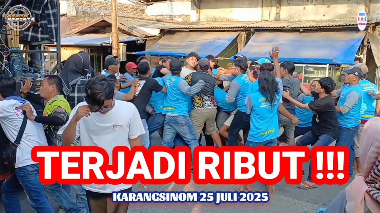 Detik Detik Ribut !! (KARNA DEMEN) Ngarak Singa Dangdut Extreme Pratama || Karangsinom 25 Juli 2025
