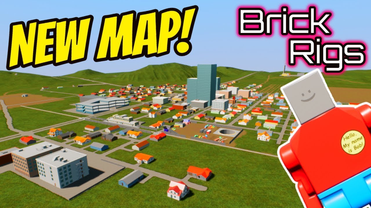 Police Chase in the NEW BRICK RIGS MAP | With Spycakes Camodo Gaming and Beautiful OB | Brick Rigs