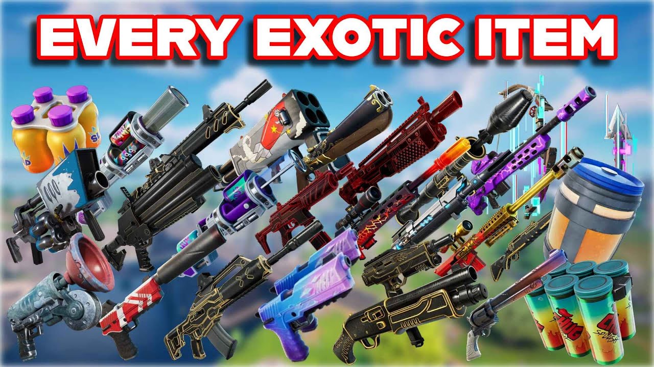 Ranking EVERY EXOTIC ITEM In FORTNITE HISTORY From WORST To BEST