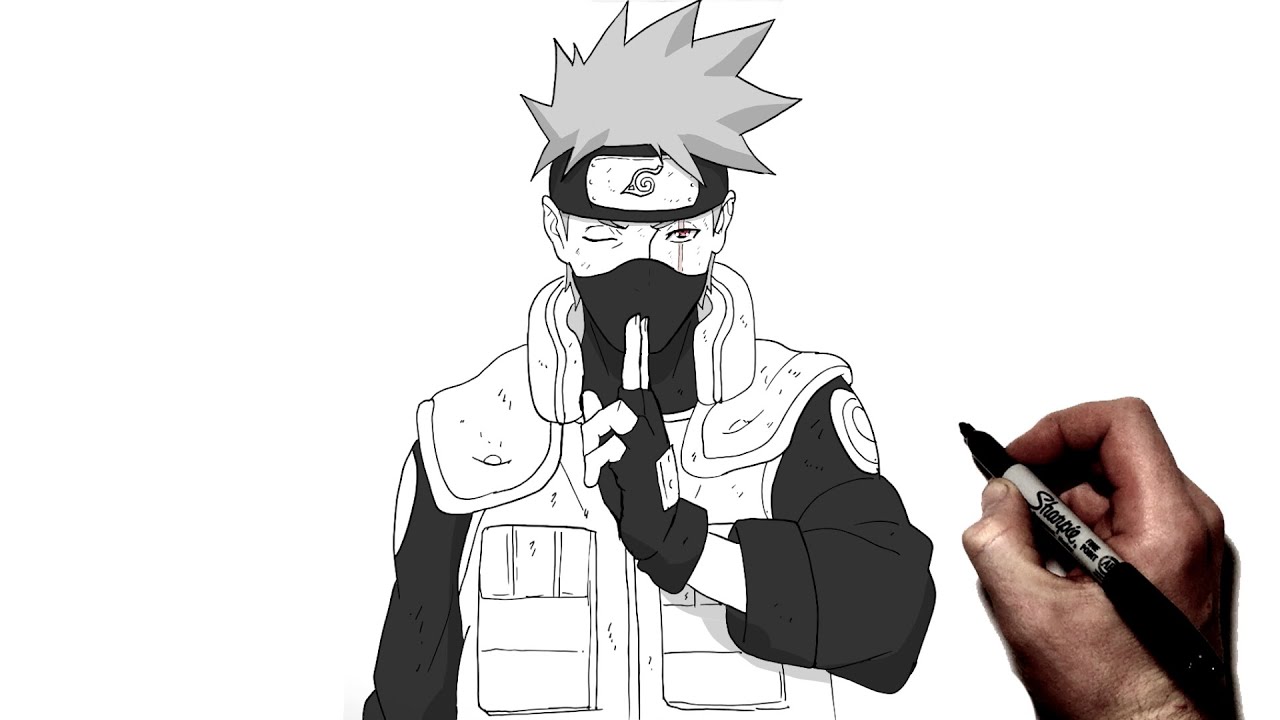 How To Draw Kakashi | Step BY Step | Naruto
