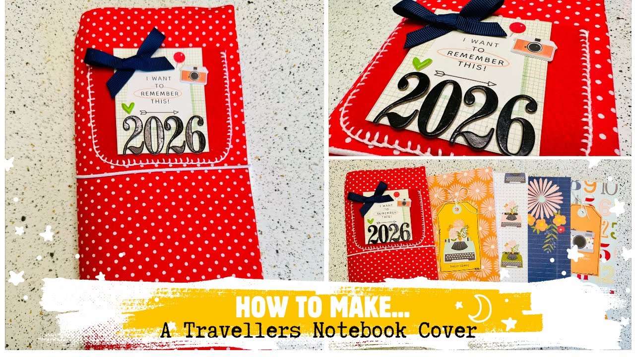 HOW TO MAKE A TRAVELLERS NOTEBOOK COVER