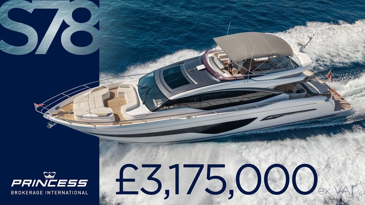 2022 Princess S78 'N2H2' | FOR SALE NOW in Beaulieu-Sur-Mer, France