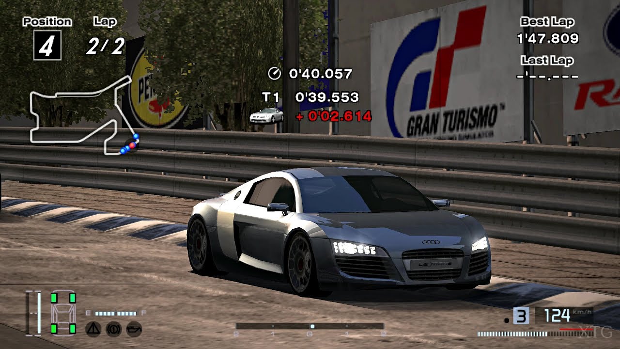 [#1552] Gran Turismo 4 - Audi Le Mans quattro '03 (HYBRiD) PS2 Gameplay HD