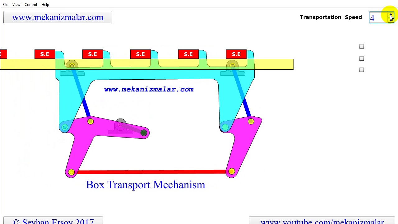 box transport mechanism with human voice