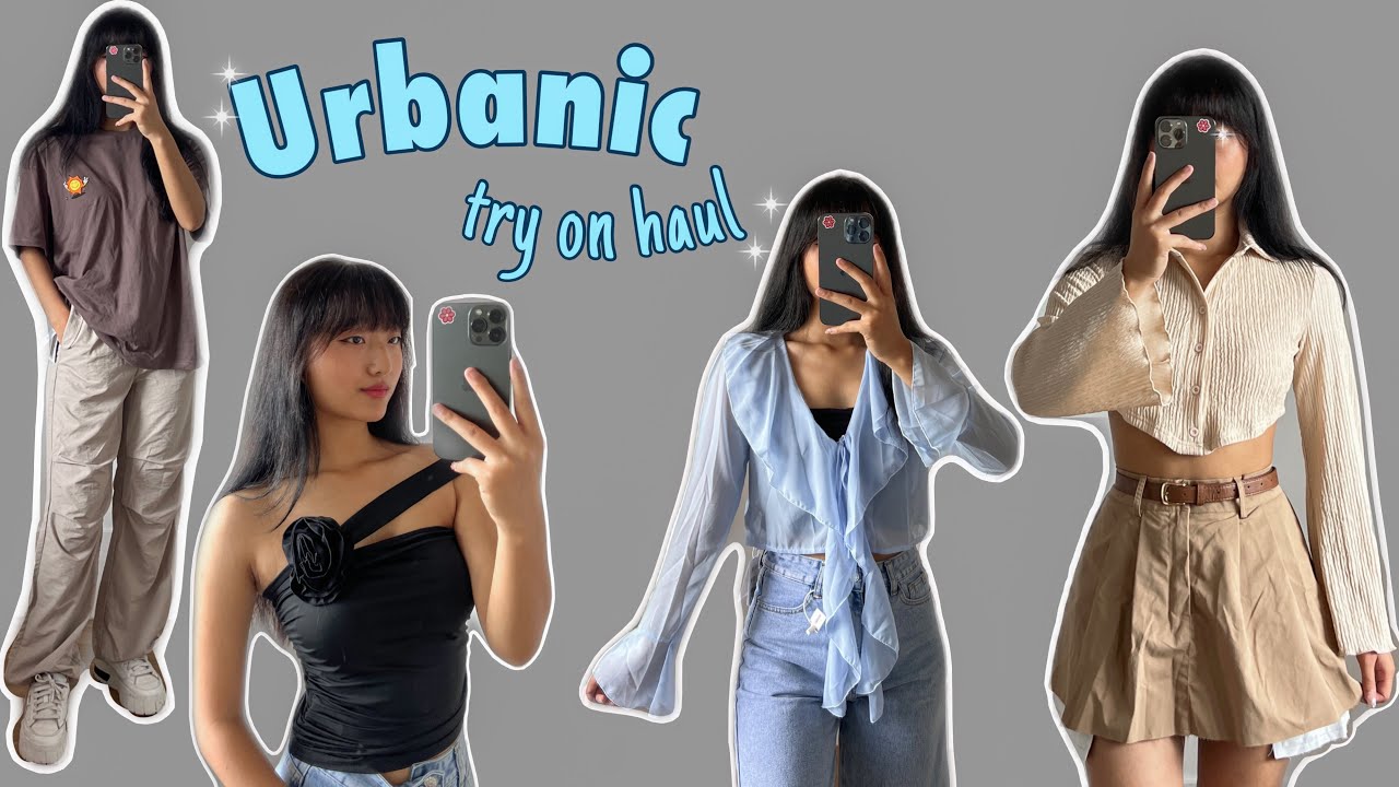 Urbanic try on haul🩵bottoms & tops #pinterestinspired