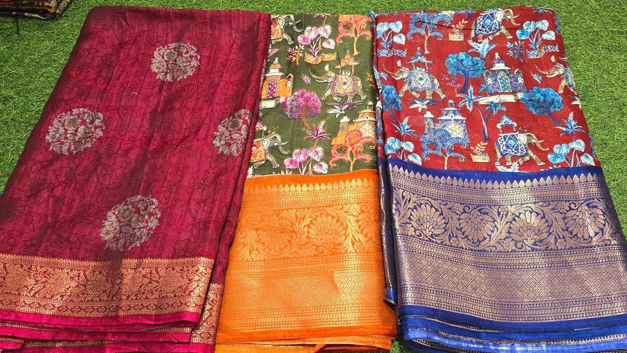 5,2 26,DOLA SILKS  Joint  sarees Rs350 WhatsApp 8428780966,9566586631 